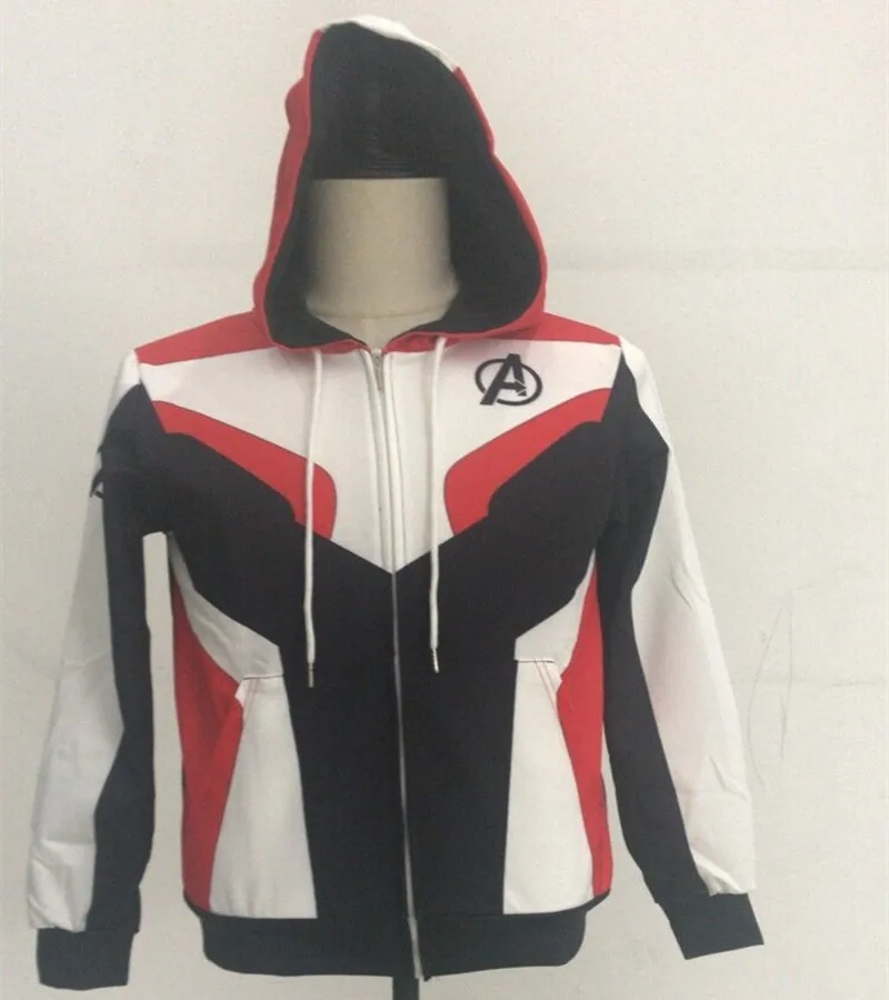 Free Ship 2019 new Iron Man Hoodies suit Avengers Endgame Quantum Realm Sweatshirt Jacket Advanced Tech Hoodie Cosplay Costumes