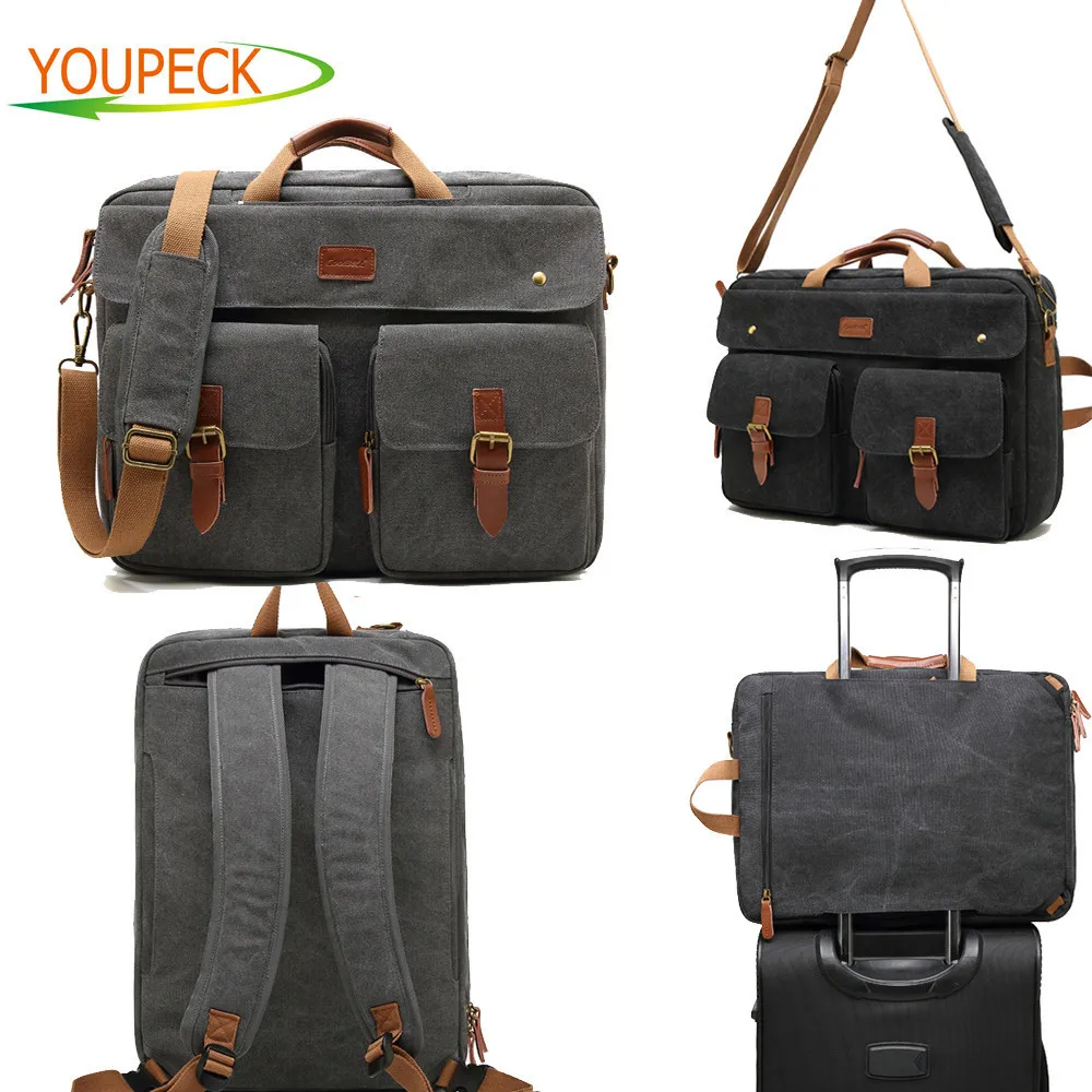 

Convertible Laptop Backpack bag 17 17.3 inch notebook Shoulder bag Messenger Bag Laptop Case Handbag Business Briefcase Rucksack