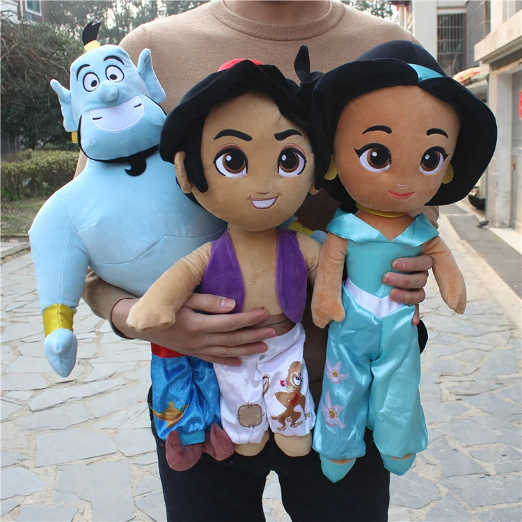 

1piece original 55cm huge Aladdin and the Magic Lamp collecition plush toys Aladdin Jasmine Princess stuffed plush soft toys