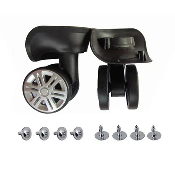 

A08 1 pair Left Right Trolley Case repair wheel Universal travel suitcase accessories wheel ABS+Nylon Rice Shape