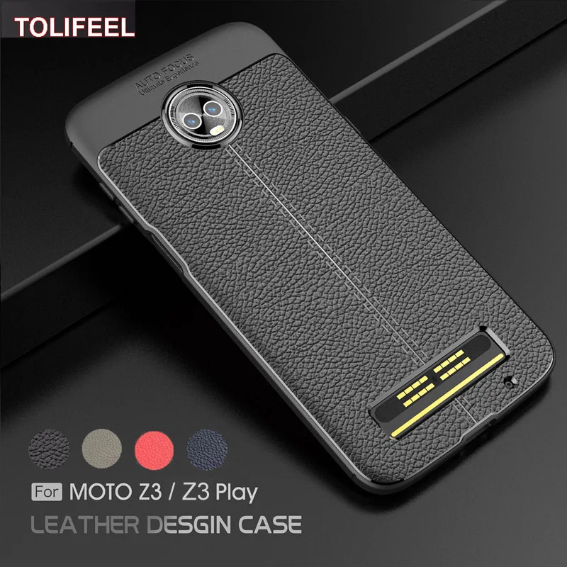 For Motorola Moto Z3 Case Soft Silicone Rubber Durable Back Phone Cover