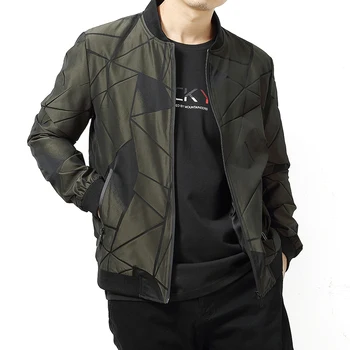 

2018 Spring Leisure Travel Mens Jackets , Fashion Large Size 8XL, 7XL,6XL,5XL Jacket Men , Solid Color Stand Long Sleeve Jackets