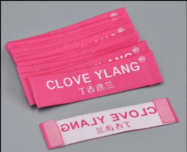 Free shipping Customiz 1000 pcs/lot garment labels for bids tags OEM eco friendly washable ...