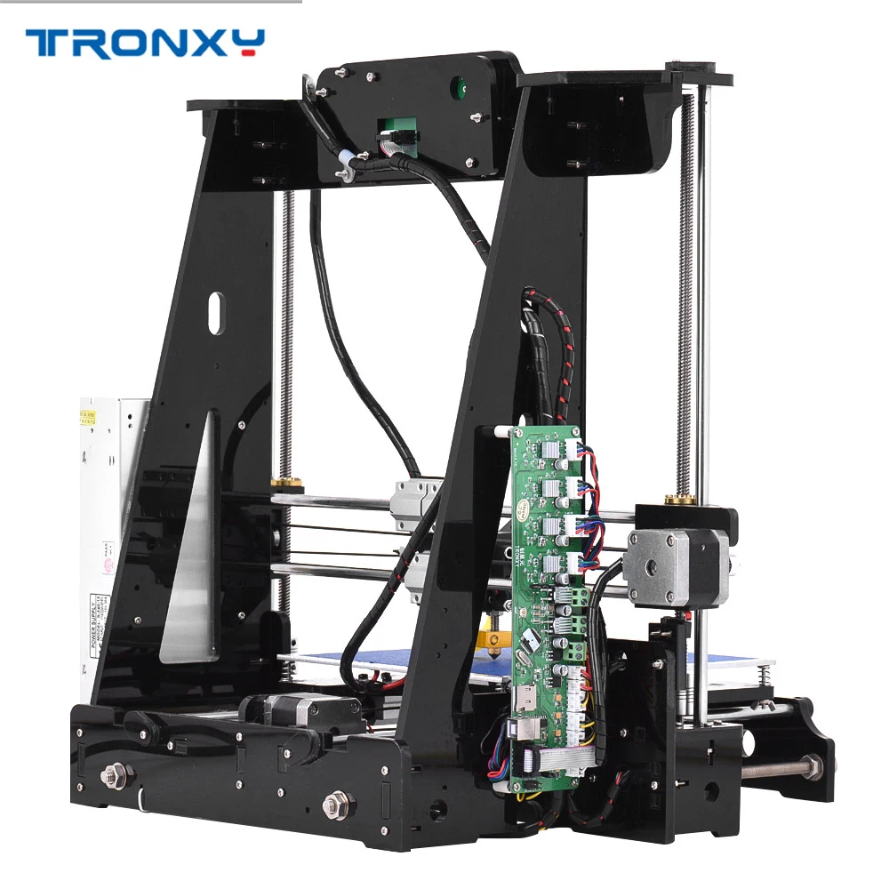 Распродажа Tronxy Высокоточный Рабочий стол наборы 3D-принтеров DIY для самостоятельной сборки i3 с поддержкой карт TF ABS/PLA/TPU/деревянное волокно