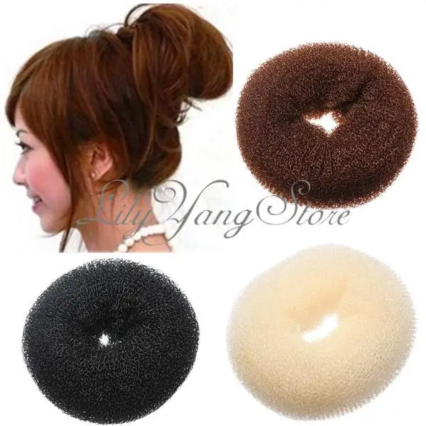 Fashion Hairdressing Hair Donut Bun Ring Shaper Styler Maker Hot