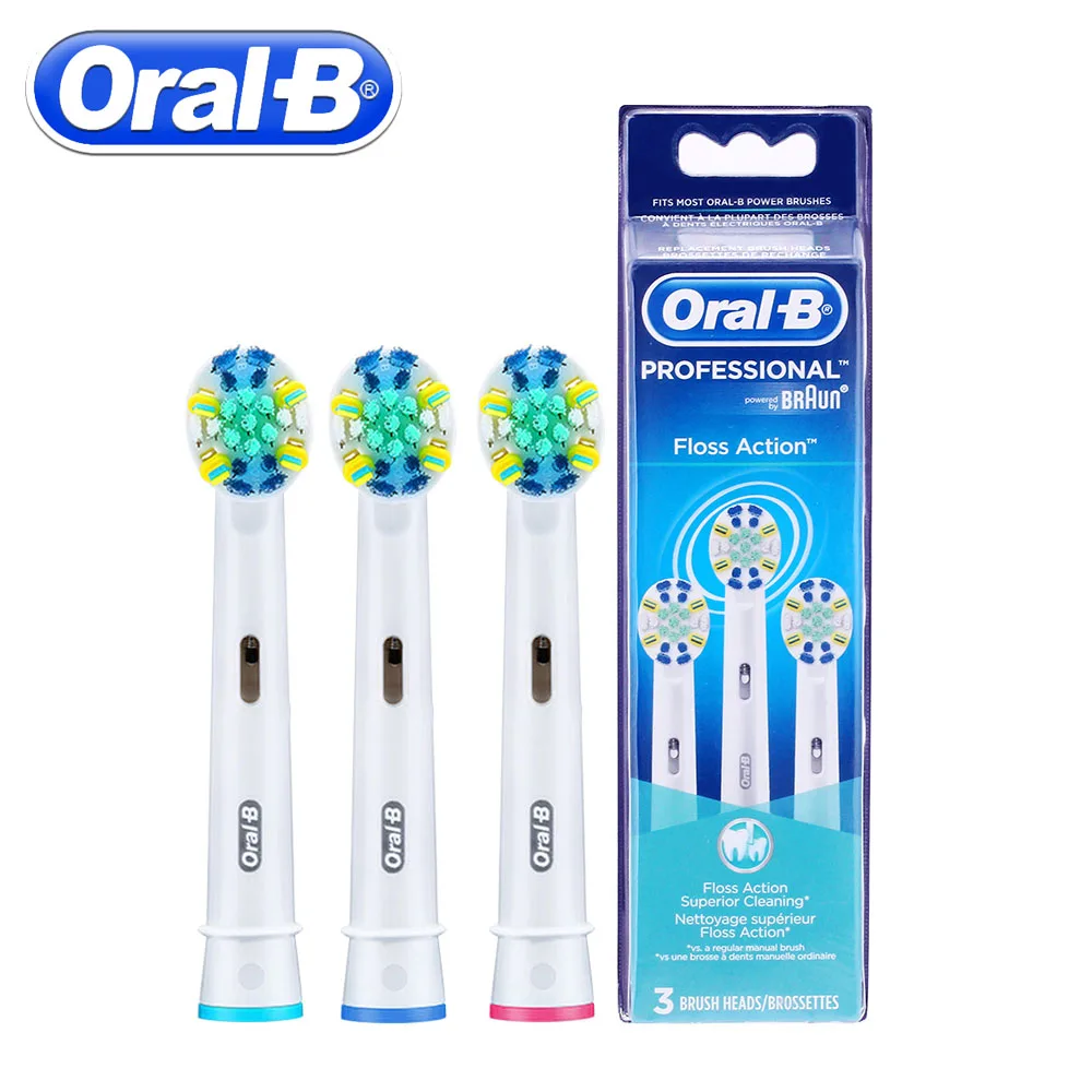 

3pc/Pack Oral B Floss Action Replacement Sonic Electric Toothbrush Heads Oral B Toothbrush Heads Oral Hygiene Brush Head