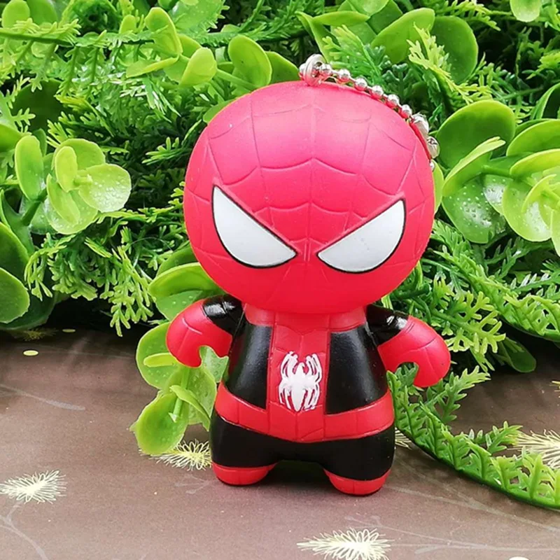 Marvel Фигурки Мстителей Superheros Красный Паук Черный Человек-паук Веном брелок игрушки 2018 новый анти-Веном фигурки брелок