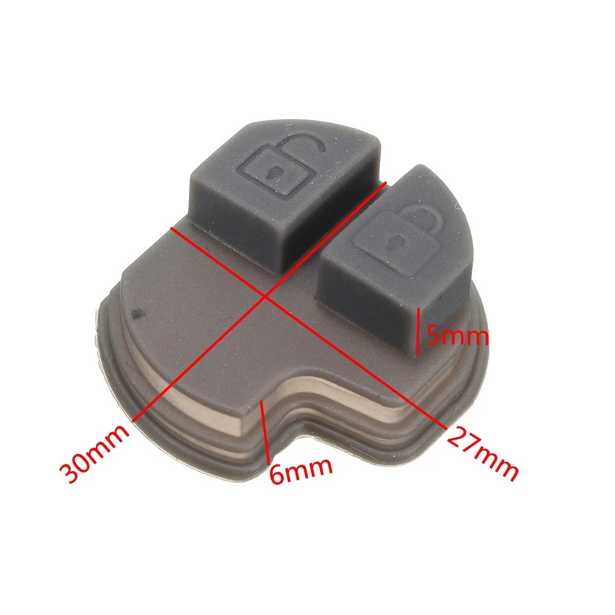 2 botones coche remoto clave goma Fob Llave Para SUZUKI GRAND VITARA SWIFT IGNIS ALTO SX4 Liana Jimny