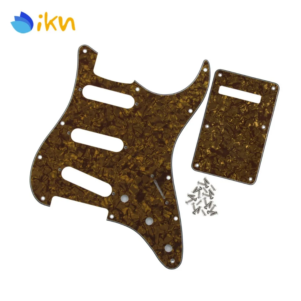 Новый 4Ply 11 отверстий для электрогитары накладка SSS Strat Scratch Plate & Tremolo Полость