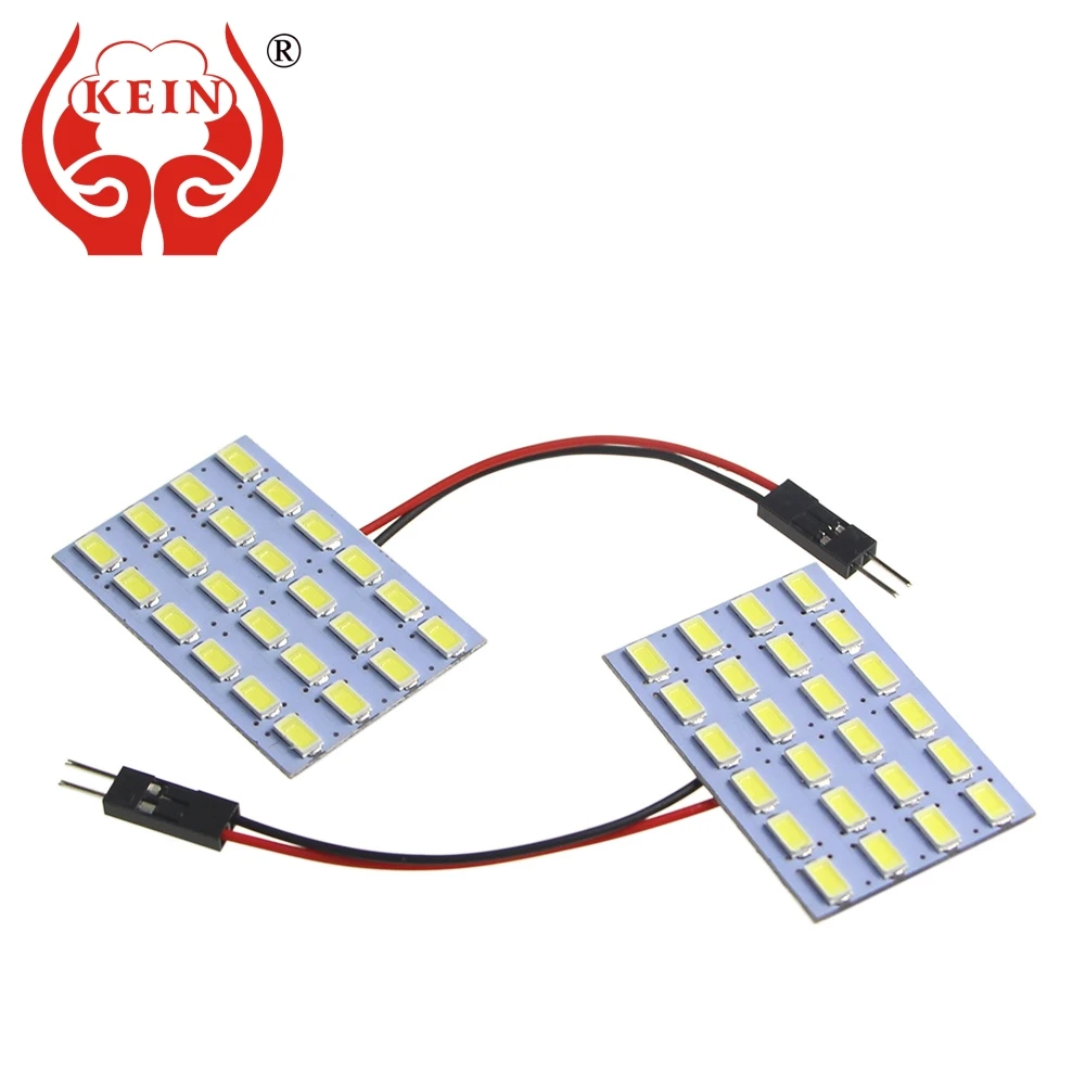 KEIN 24SMD Панель супер яркая BA9S festoon T10 W5W T4W светодиодная Автомобильная 31 мм лампа для