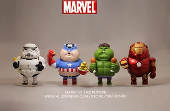 

Disney Marvel Avengers Star War Captain America 12cm Action Figure Anime Mini Decoration Collection Figurine Toy model children