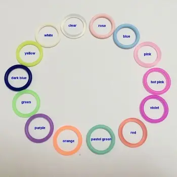 

Epacket Free Shipping 300 PCS Silicon Pacifier Ring Holder, Food Grade 15 Colors For Choice