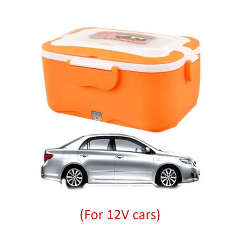 24 В грузовик Электрический Коробки для обедов 12 В автомобиля отопления Коробки для обедов плагин изоляции горячий рис Плита 1.5L электронный ящик для завтрака - Название цвета: 12V Orange
