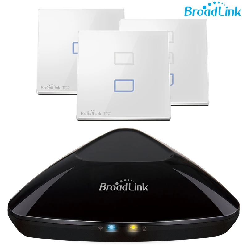 RM3 Broadlink Интеллектуальная ИК + RF Smart Remote, СК2 Broadlink Wi-Fi Умный Сенсорный Экран Стены Выключатель Света, Android и IOS может работать