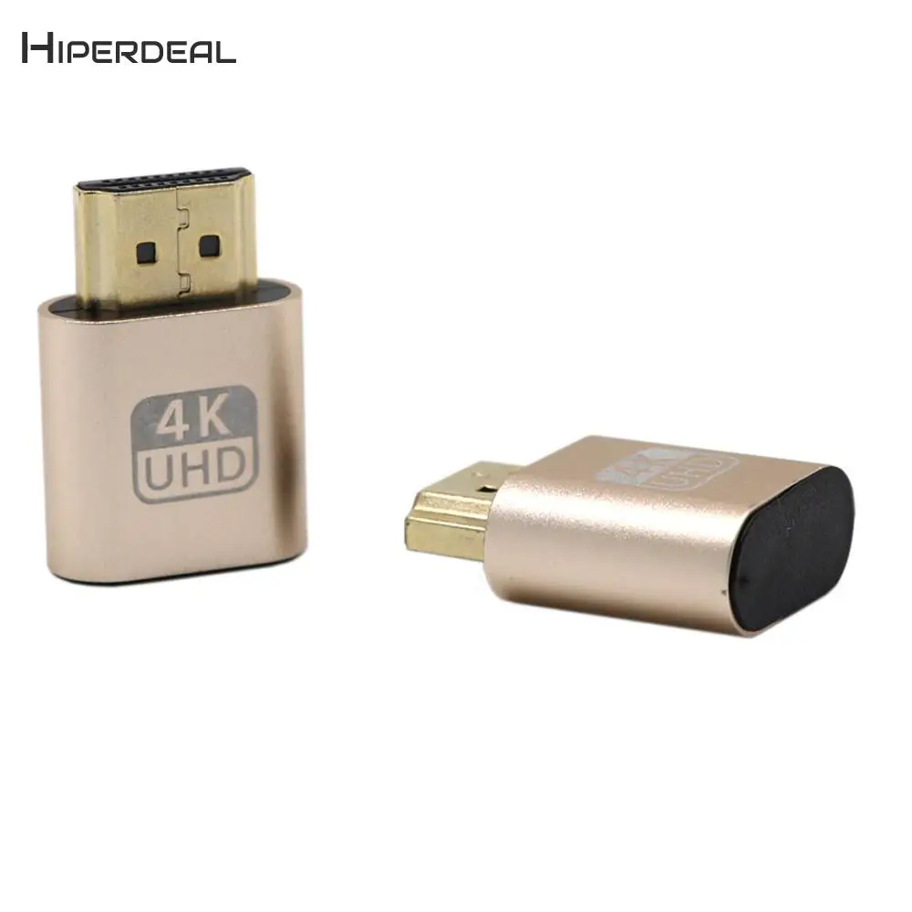 

HIPERDEAL HDMI DDC EDID Teat Plug Headless Phantom Display Emulator Computer Monitor Suitable For Headless 1920x1080 QIY10