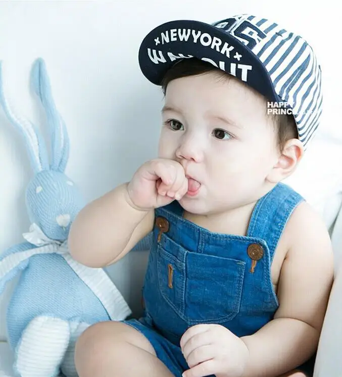 1 шт. детская хлопковая бейсболка в полоску|cap infant|newborn baby hat girlsbaby girl boy |