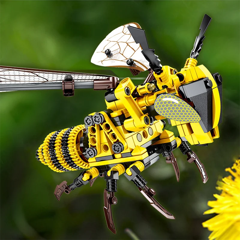 

236pcs DIY Simulated insect Bee Model Building Blocks Compatible Legoingly Technic Bricks Set Educational Toys for Children Gift
