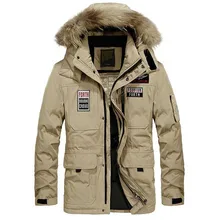 Модная теплая парка зимняя мужская повседневная с капюшоном пуховик и пальто ветровка Толстые куртки свободные мужские s одежда размера плюс