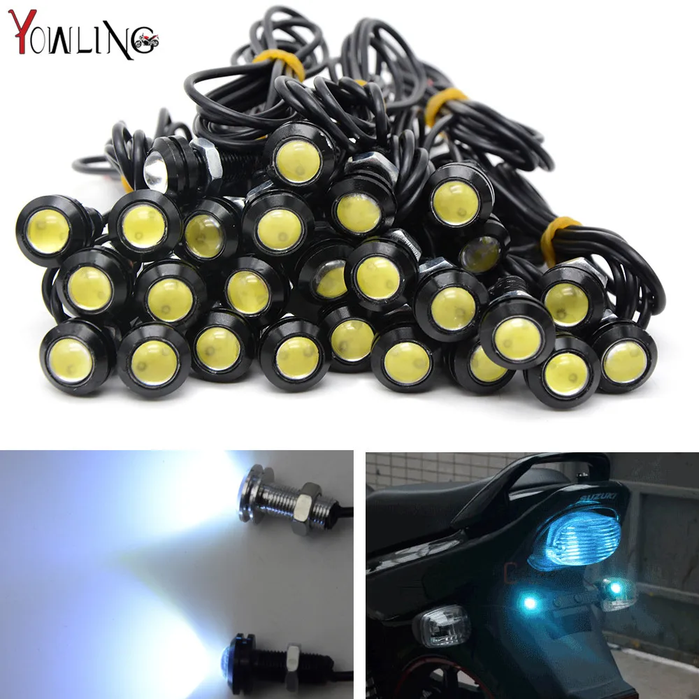 Universal Motorcycle Turn Signal Light 18MM Amber LED SMD Indicator Blinker Flash Bike Lamp For yamaha Kawasaki  honda bmw