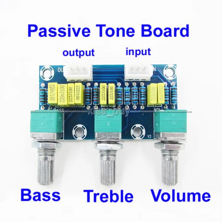 Amplifier Preamp Passive Tone Board Bass Treble Volume Control Pre