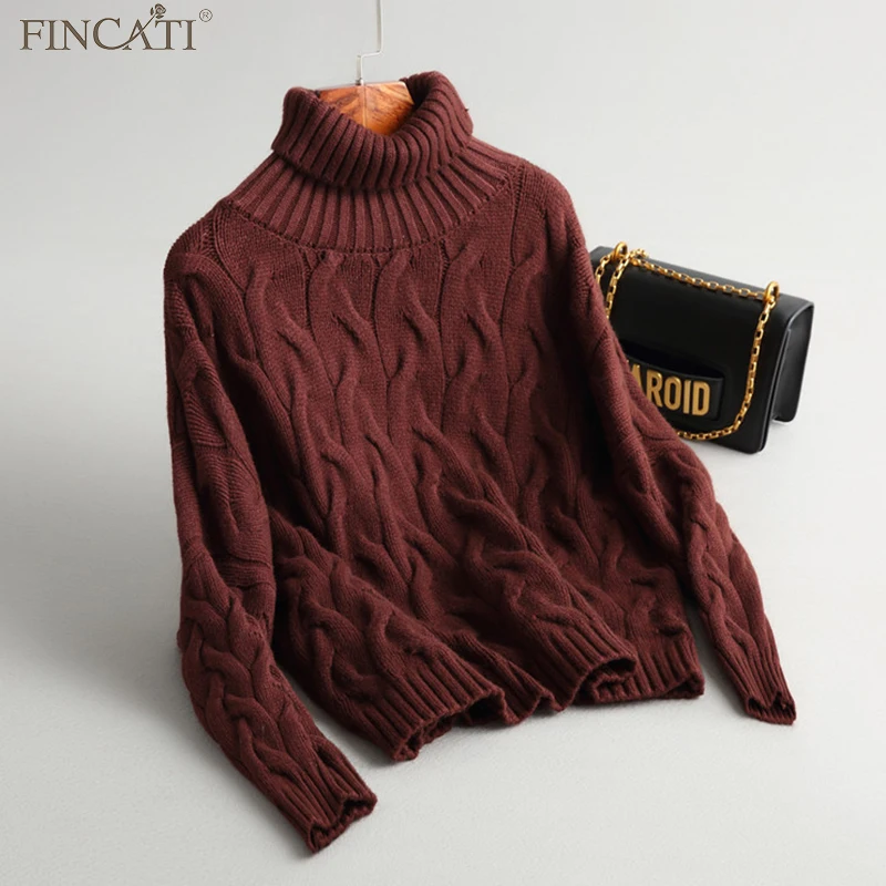 Fincati Women Sweater 2017 New Arrival Christmas Red Solid 10 Colors Long Sleeve Loose Oversize Winter Knitted Pullover Female | Женская