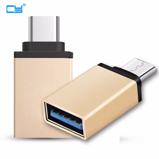 Hot USB-C to USB Adapter for Macbook USB3.1 type C Male to USB 3.0 A Female Adaptor for Apple Converter Wholesale gold & Silver