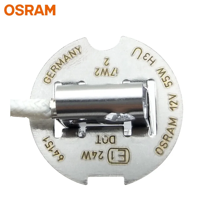 OSRAM H3 12V 55W 64151 PK22s Германия 3200K стандартная оригинальная линия Авто головной светильник противотуманная фара автомобильная лампа OEM Качество(10 шт