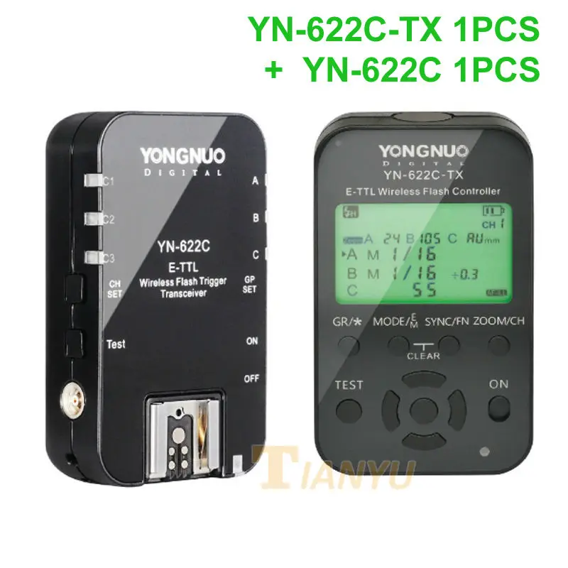 yongnuo yn 622c yn 622c tx kit wireless ttl hss flash yongnuo yn 622c yn 622c tx kit wireless ttl hss flash