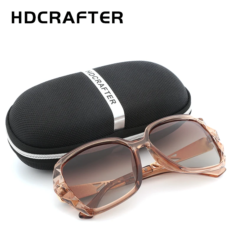 Новое поступление HDCRAFTER Элитный бренд Дизайн солнцезащитные очки негабаритных