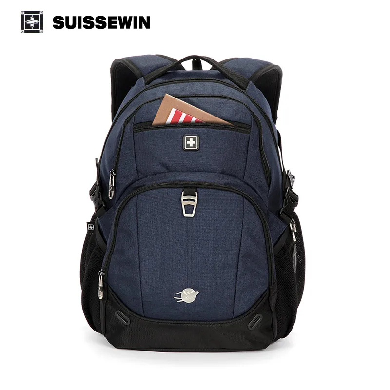 Suissewin Brand Men's Backpack Swiss Army Waterproof Women Laptop