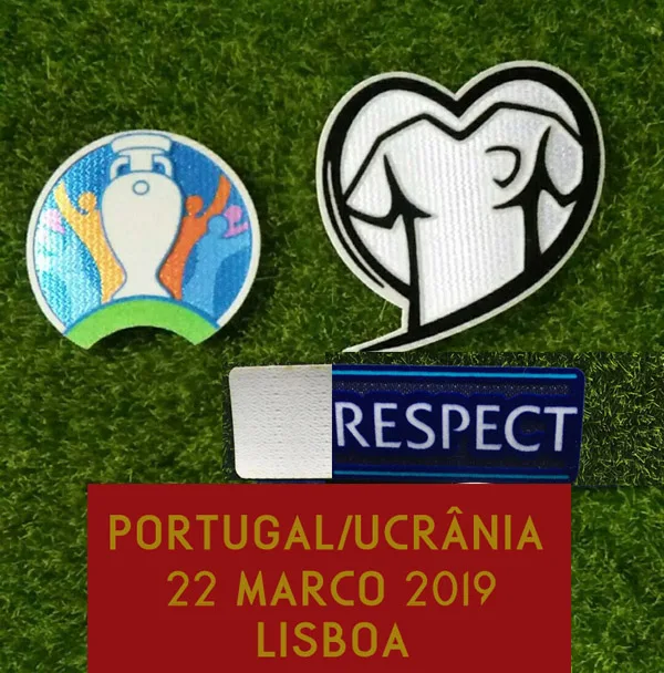 

Portugal Vs Ukraine Match Details 2020 Eur Qualifier Patch And Respect Badge Soccer Patch Heat Transfer Badge