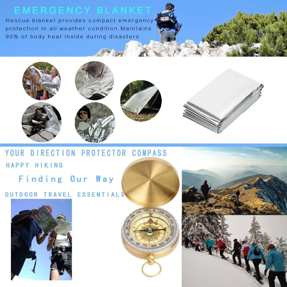 12 в 1 аварийное снаряжение для выживания Инструменты улицы аптечка оборудование