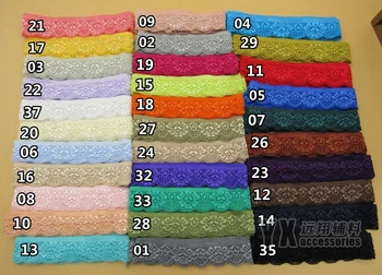 

Premium DIY accessories with elastic width soft lace color elastic lace width 2.5cm 10 meters price
