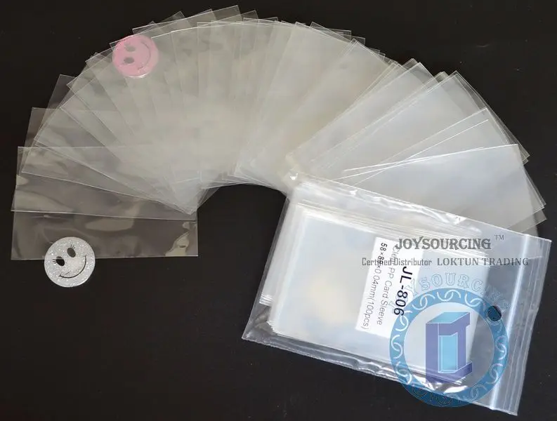 100pcs/pack clear Card Sleeves JL 806(58x89 S100) for 56x87mm like