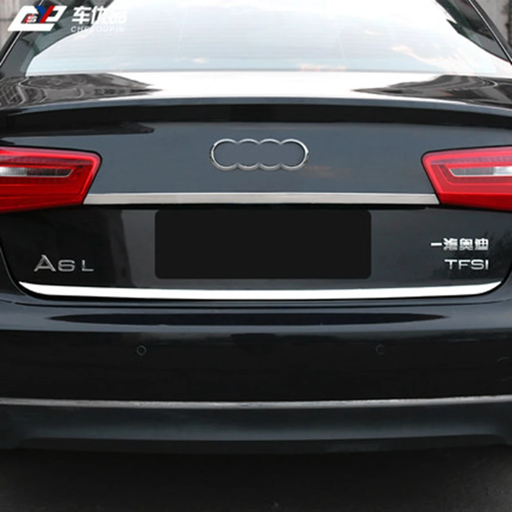 Монтфорд для Audi A6 C7 2013 2017 нержавеющая сталь отделка ворот задней двери + задняя