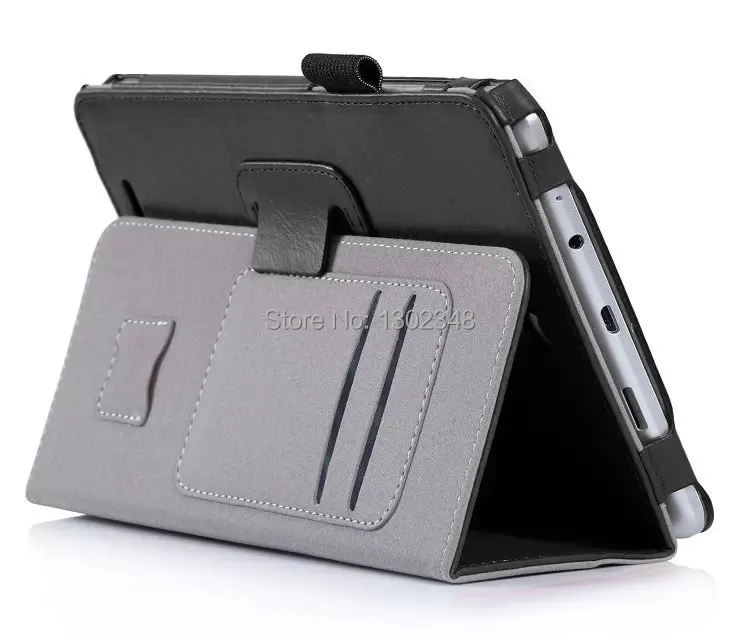 

Luxury Cowhide Grain Hand Strap MagSmart Leather Skin Case Cover with Card Holder Stand For Acer Iconia Tab 8 W1 810 W1-810
