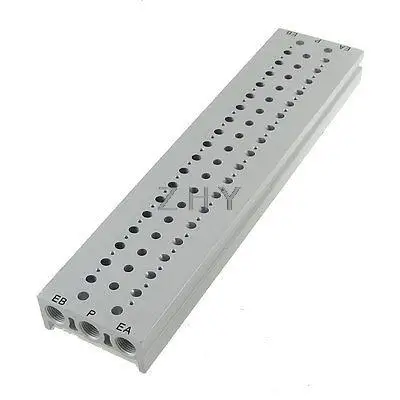 

Rectangle Aluminum Block Manifold Solenoid Valve Base 18 Stations