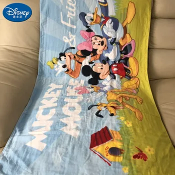 

Cute Mickey Minnie Cotton Beach Towel Bath Towel Blanket Soft Water Absorbing Breathable Adult Beach Towel Blanket Throw Gift