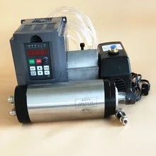 4.5KW ER25 220 vшпинделя двигатель 125 мм с водяным охлаждением высокоскоростной 18000 об/мин и VFD инвертор комплект