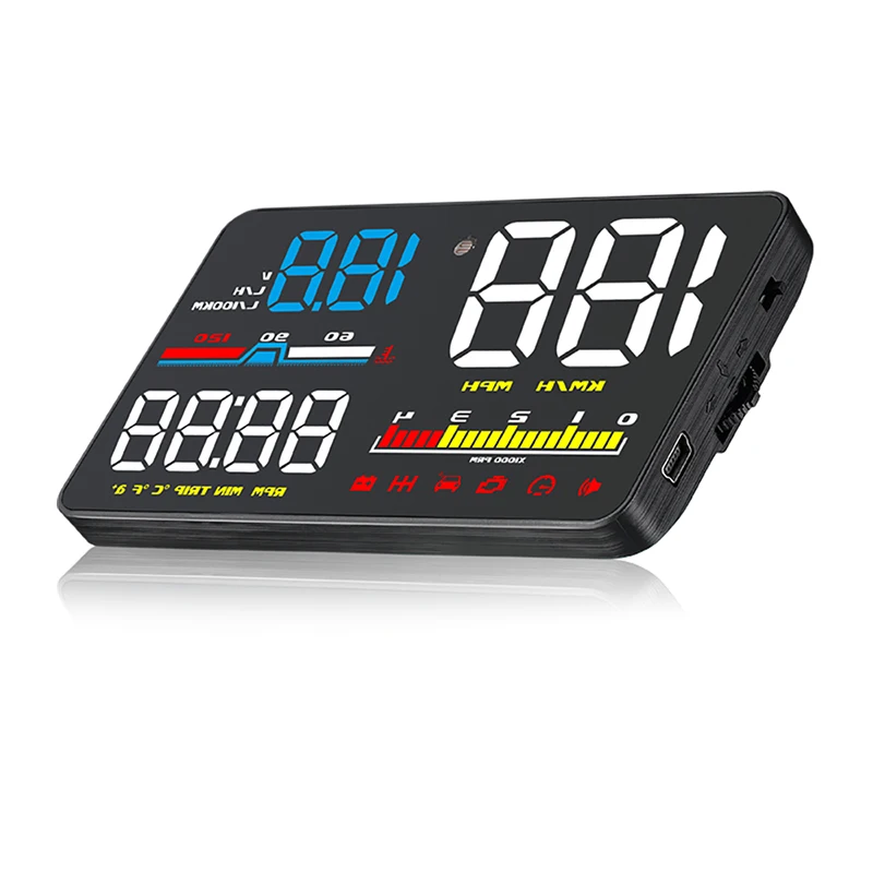 Автомобильный проектор D5000 OBD2 Hud лобовое стекло проекционный дисплей измеритель