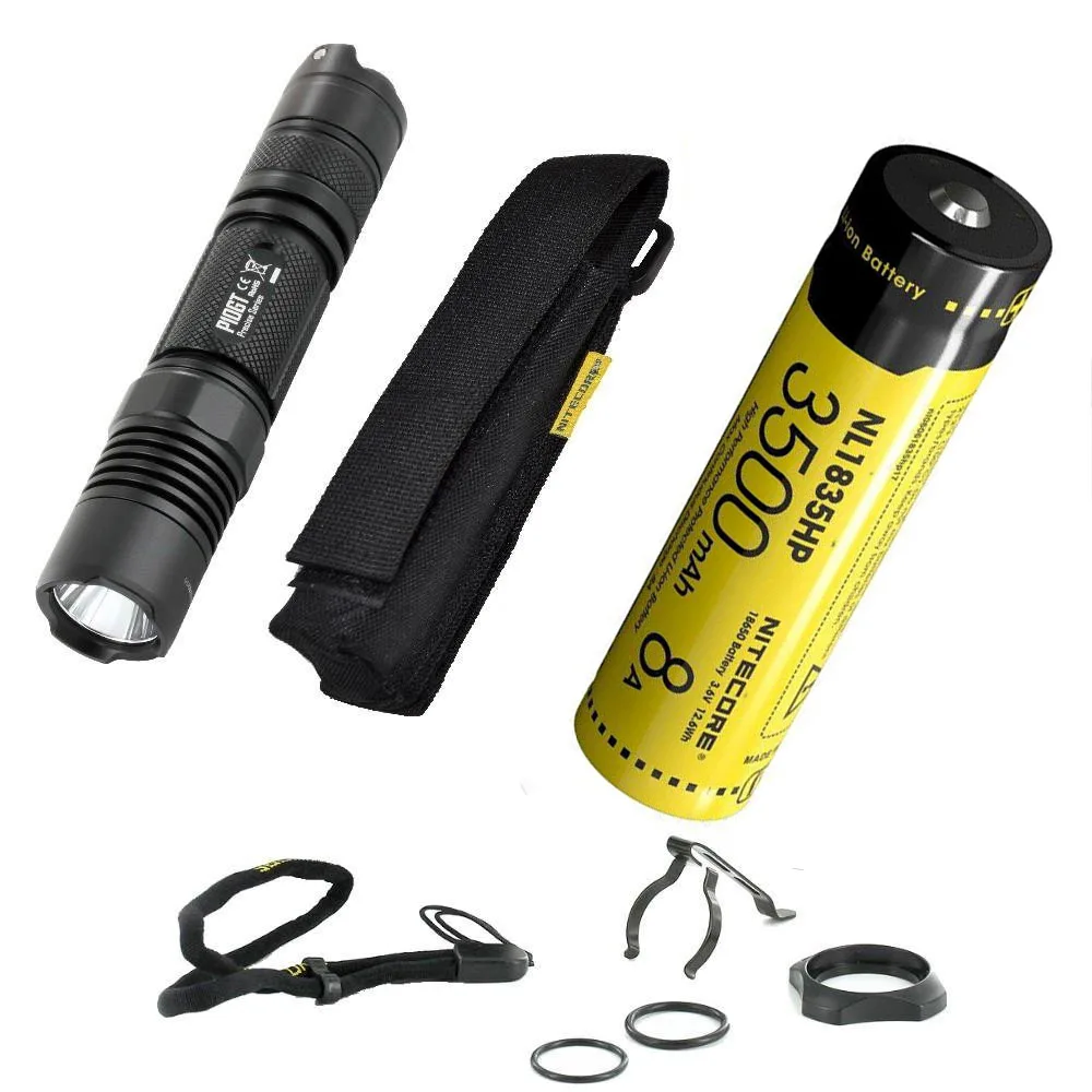 Внешний фонарик NITECORE P10GT CREE XP L HI V3 светодиодный макс. 900 люмен 286 м Тактический свет