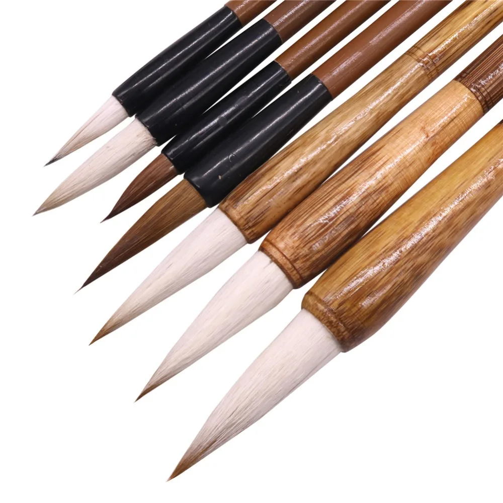 

7pcs/lot Painting Supplies Calligraphy Brushes Practice Paintings Writing Brushes Multifunction Pen Gift Pen Student Stationery