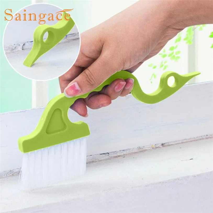 SAINGACE 1pcs Window Groove Gap Cleaning Brush Track Cleaner Brushes