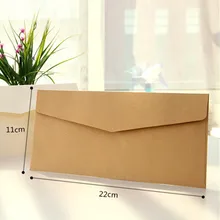 40 шт/партия 3 Цвета Винтаж 120 г чистая крафт-бумага DIY Многофункциональный Конверт 220 мм* 110 mmInvitation конверт