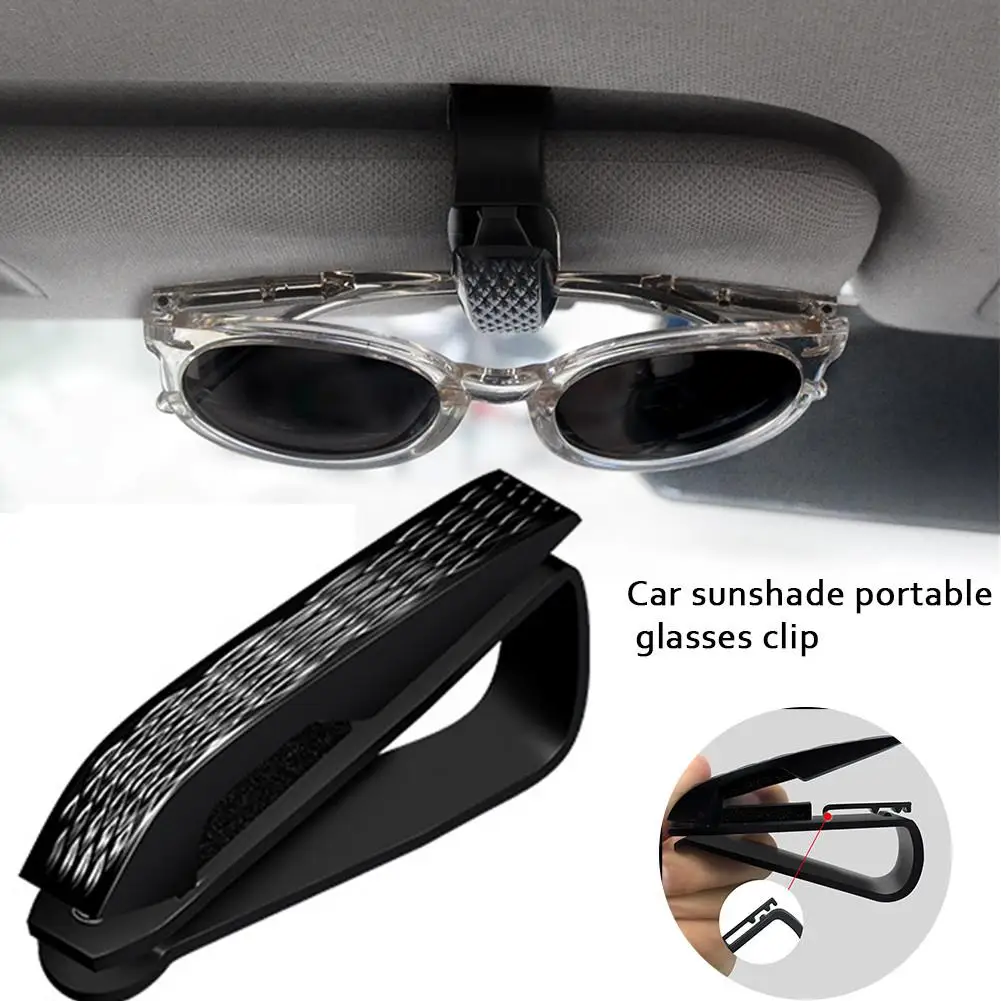 

Portable Sunglass Car Sunglasses Ticket Card Holder Black Clip Universal Clip Holders Car Glasses Laptop