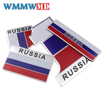 

Russia Flag Car Sticker And Decals For Motorcycle Bike 3D Aluminum Stickers On Cars Styling Body Auto Accessories Car-Styling