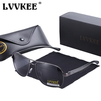 

LVVKEE 2019 Brands Aluminum Magnesium Polarized Sunglasses Men's Driver Mirror Sun Glasses for Male Eyewear UV400 Oculos De Sol