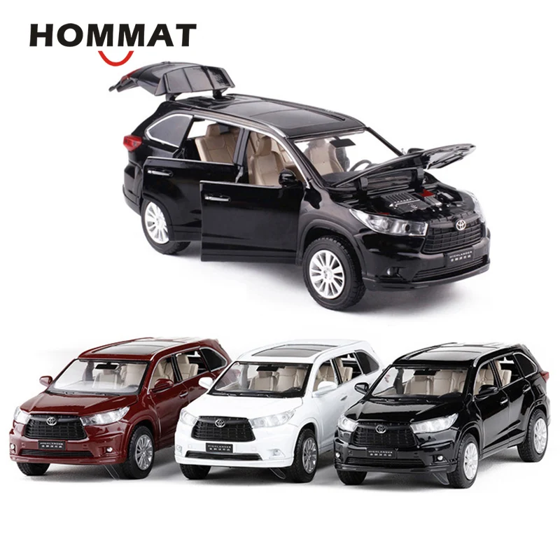 Hommate моделирование 1:32 Toyota Highlander SUV внедорожный автомобиль сплав литая модель