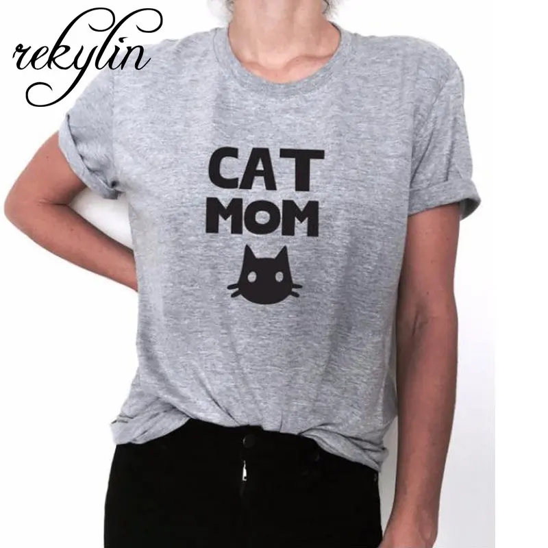 

Cat mom Print Women tshirt Cotton Casual Funny t shirt For Lady Top Tee Hipster Tumblr Drop Ship