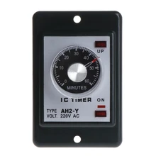 0-60 seconds/minutes Power On Delay Timer Time relay w socket base AC 220V AH2-Y dkj y 60 minutes 15a delay timer switch for electronic microwave pressure oven cooker